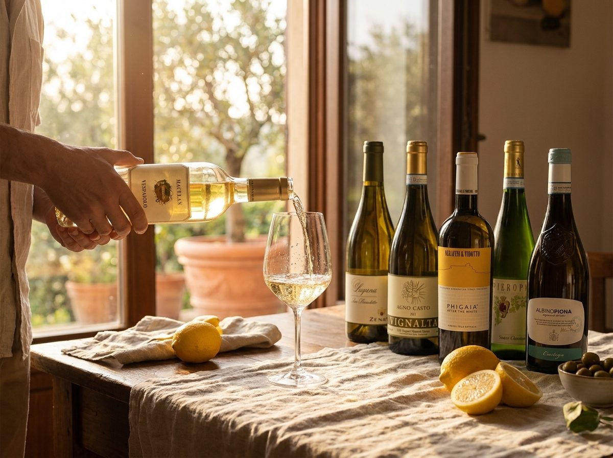 Vino versato nel calice